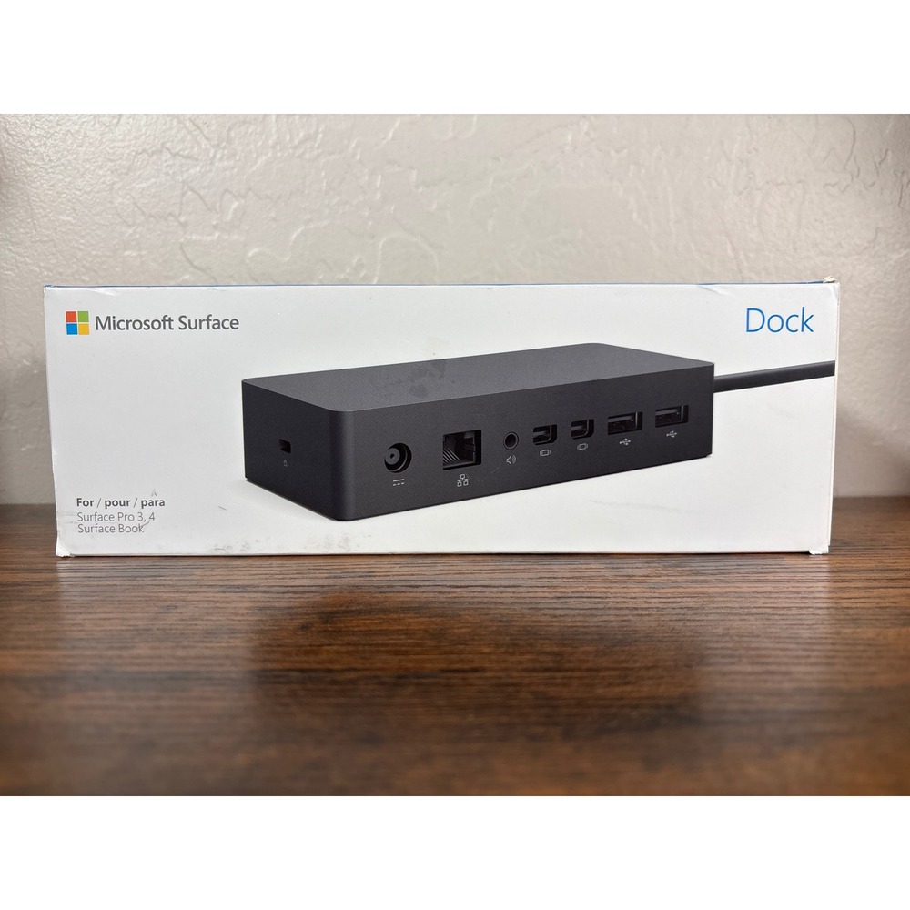 Microsoft Surface Dock Model 1661 PF3-00005 for Surface Pro 3 4 Book Black